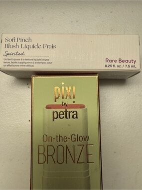 NIB Rare Beauty Pixi Bronzed & Blushed Liquid Blush Bronzer Beauty Bundle